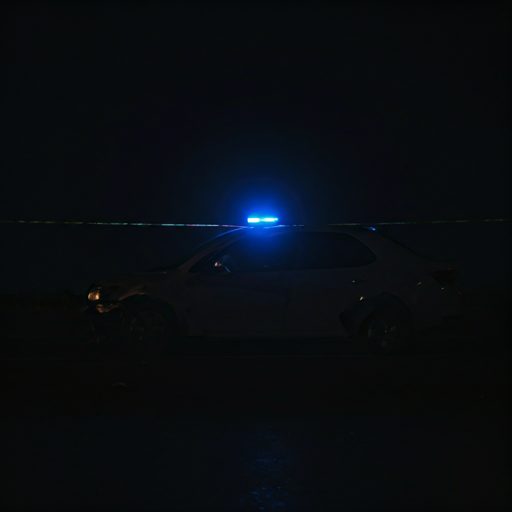 Car accident scene