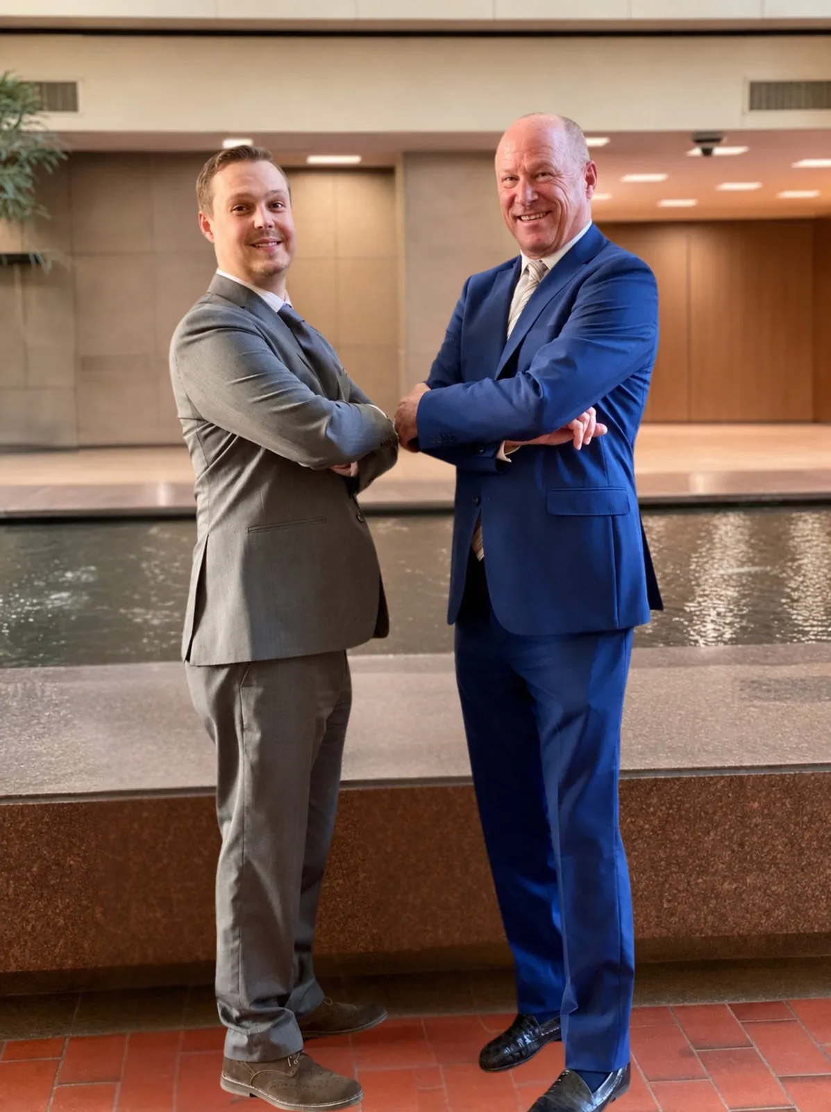 Attorneys James Heuer and Jonathan Fischer