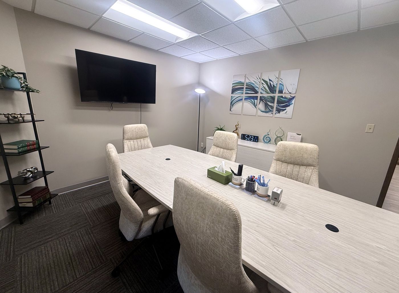 Conference room where Heuer Fischer meets with injury clients